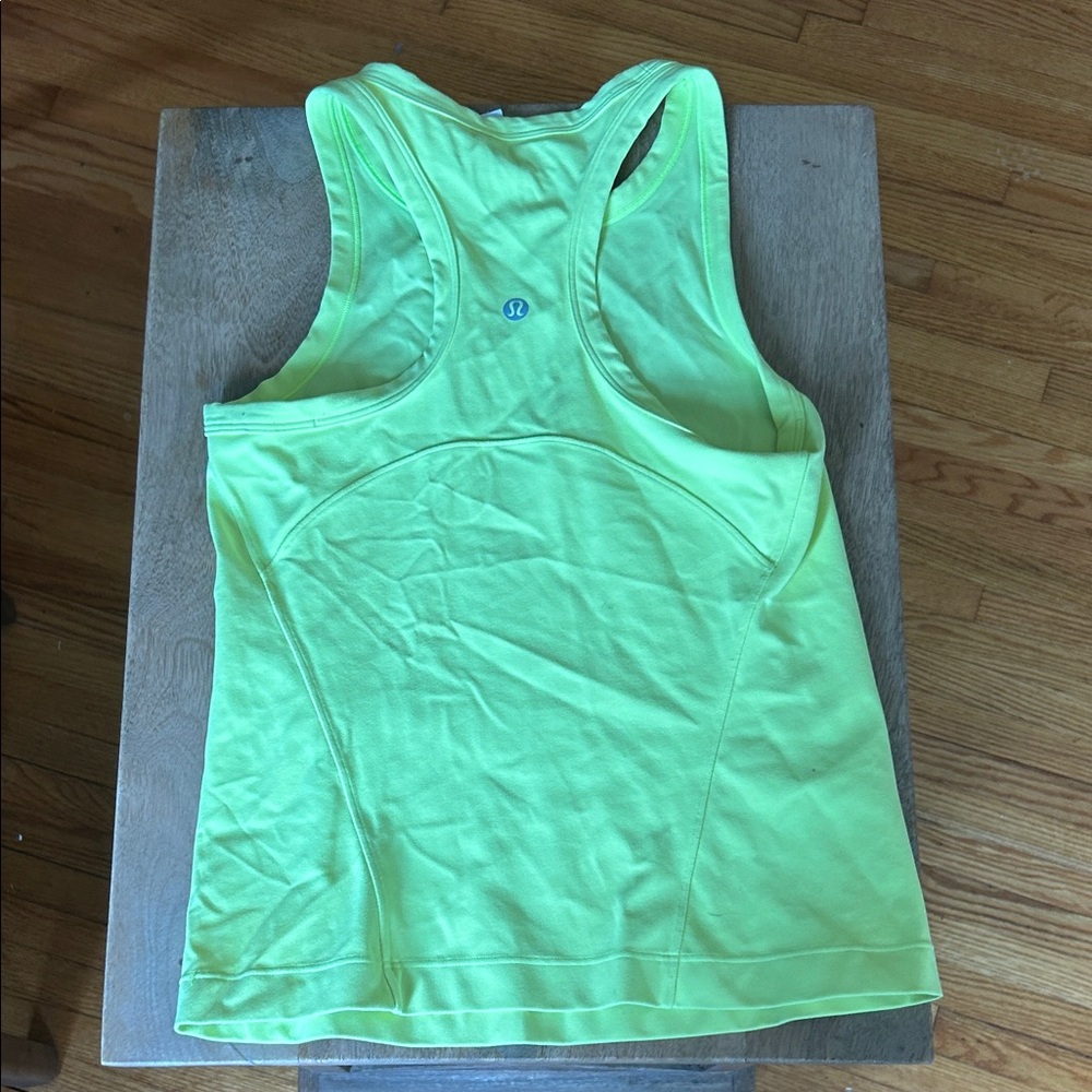 lululemon athletica Neon Yellow Tank Top